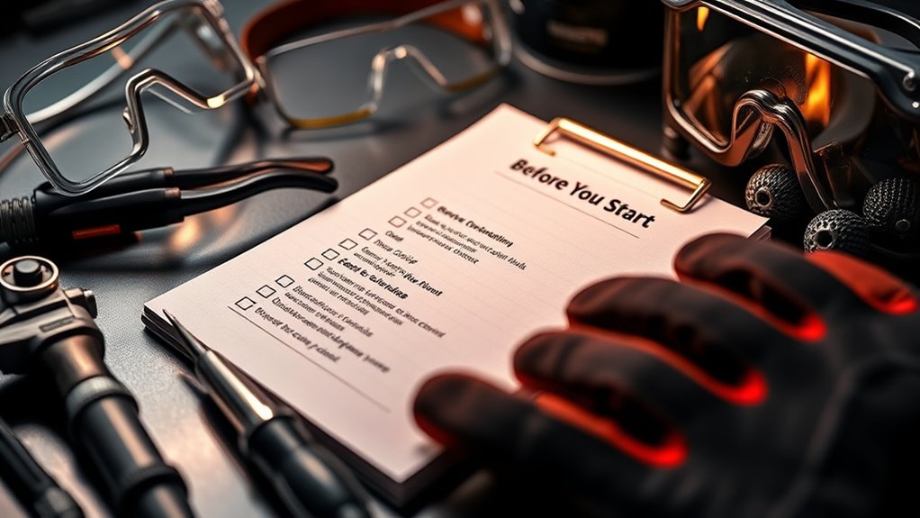 pre start flame safety checklist