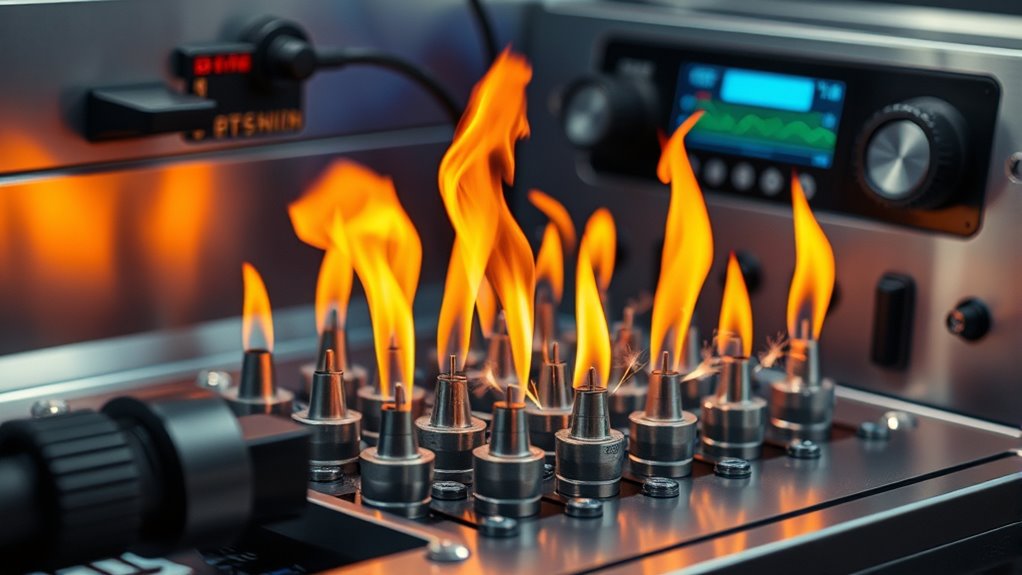 precise real time flame control