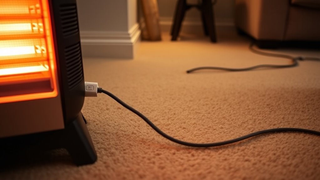 proper extension cord placement