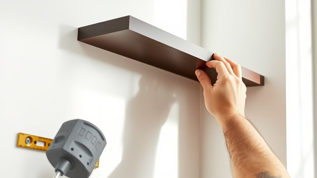 proper shelf installation steps