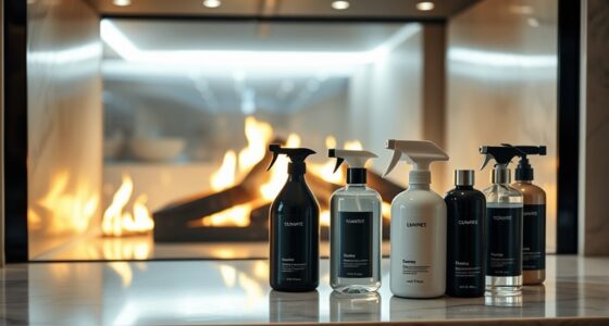 quiet fireplace glass cleaners
