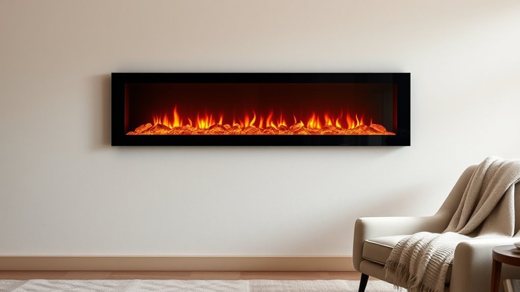 quiet linear electric fireplaces