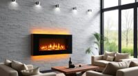 quiet wall mounted fireplaces