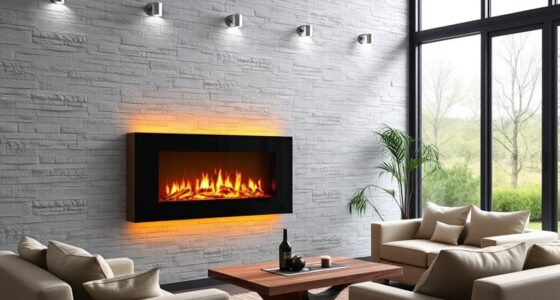 quiet wall mounted fireplaces