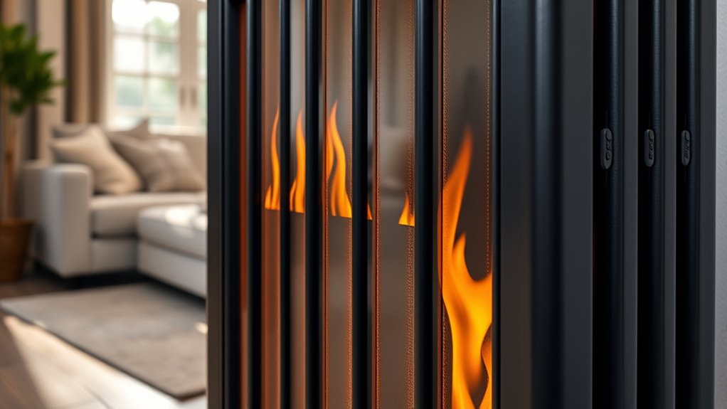 realistic flame radiator features