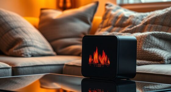 realistic flame sound speakers
