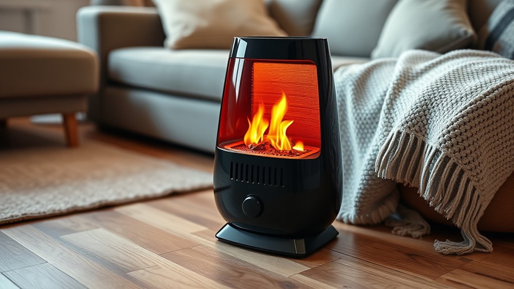 realistic flame space heaters