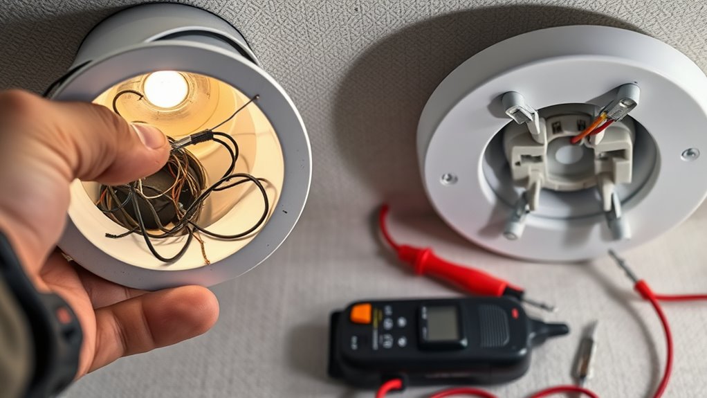 recessed fixture electrical problems