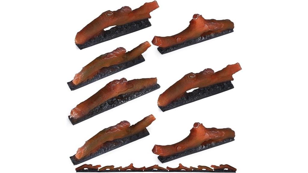 recessed logs flame colors