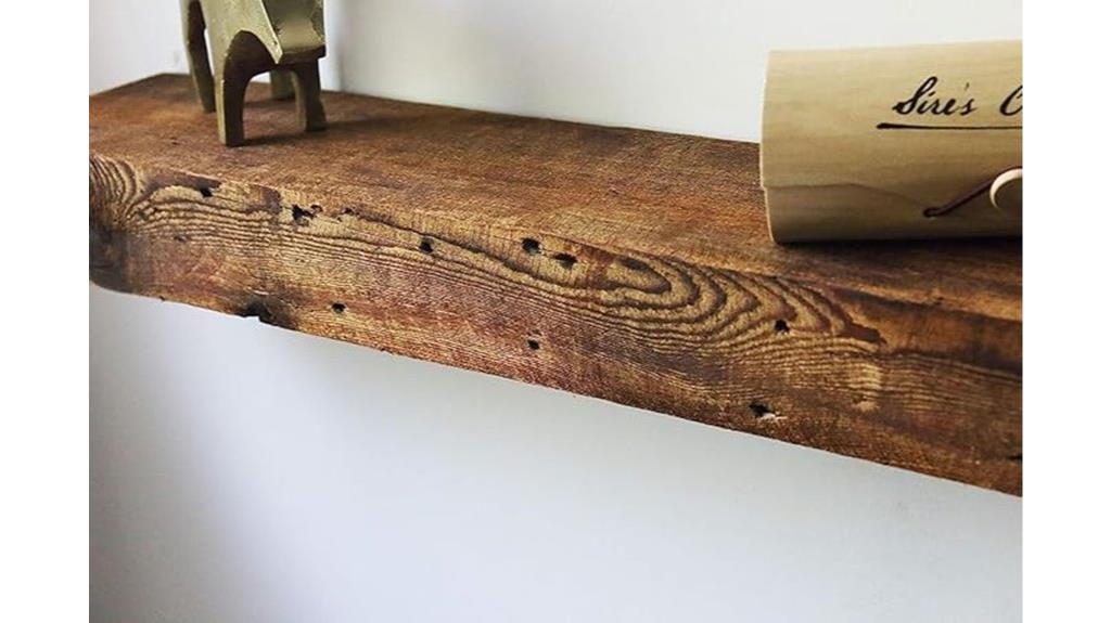 reclaimed wood fireplace mantel