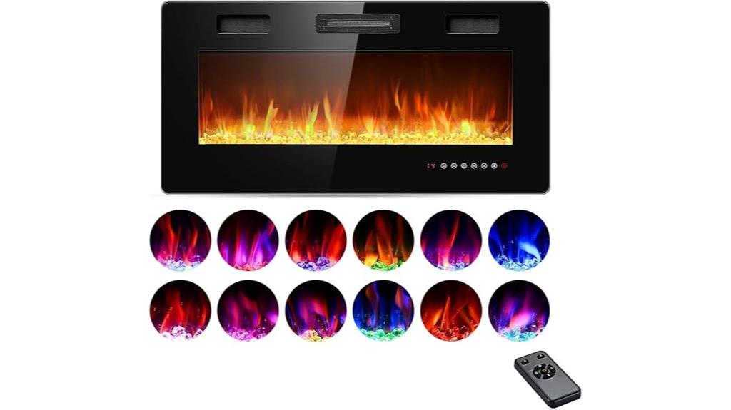 remote touchscreen fireplace insert