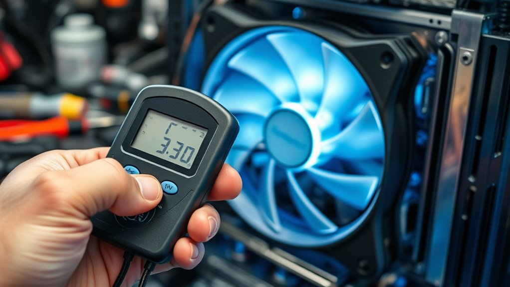 replace damaged fans promptly