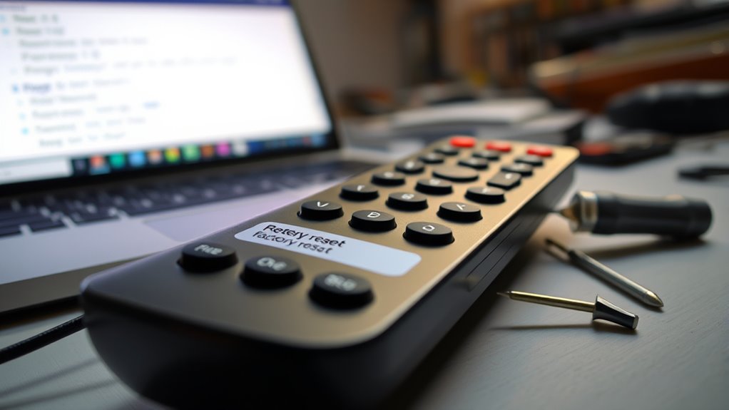 reset remote to default