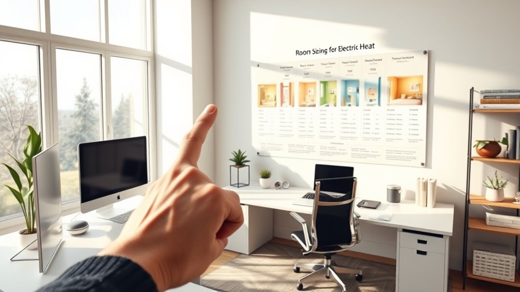 room size chart guidance