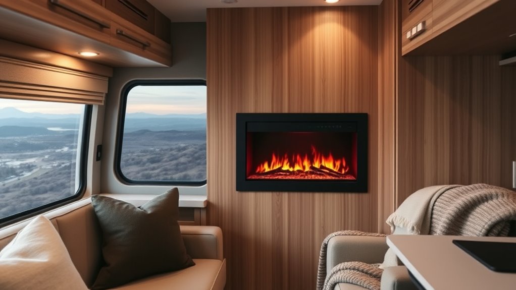 rv electric fireplace considerations