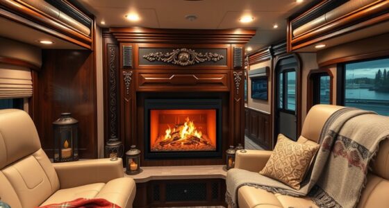 rv fireplace surround options