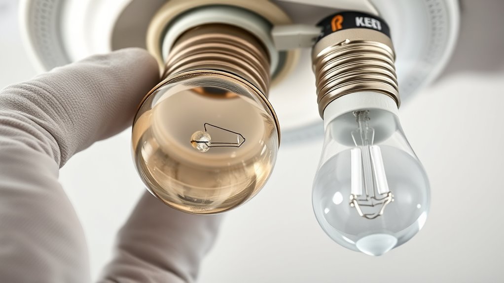 safe bulb removal practices