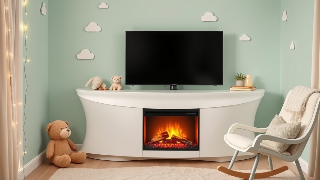 safe child friendly fireplace