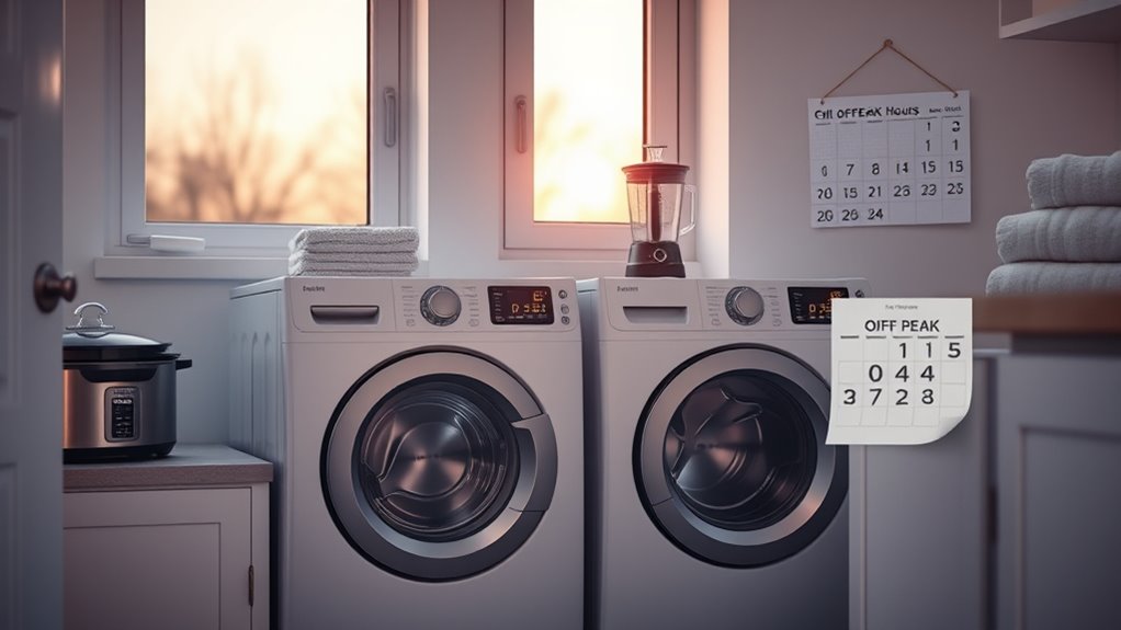 schedule appliances during off peak times
