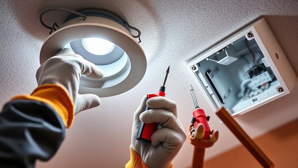 secure wiring during repairs