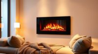 silent cozy electric fireplace