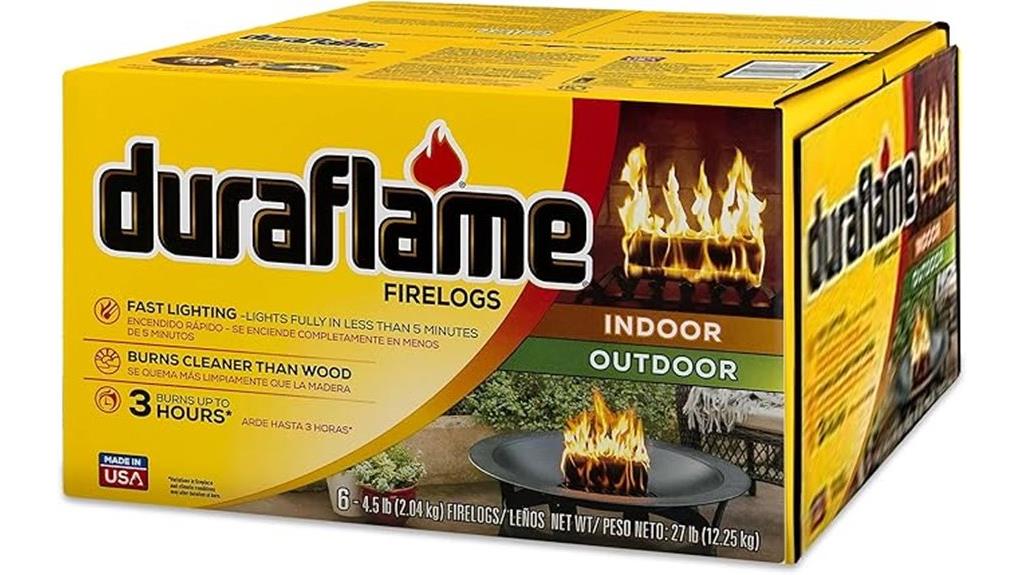 six pack of fire logs