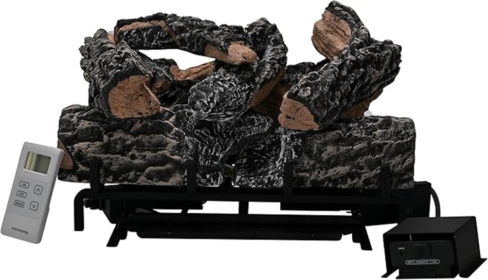 small ventless fireplace logs