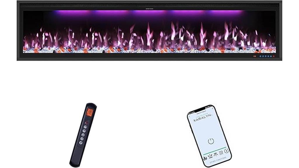 smart electric fireplace inserts