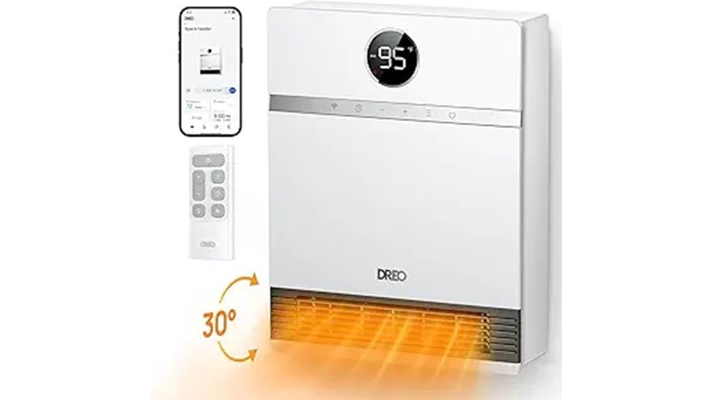 smart wall heater with remote