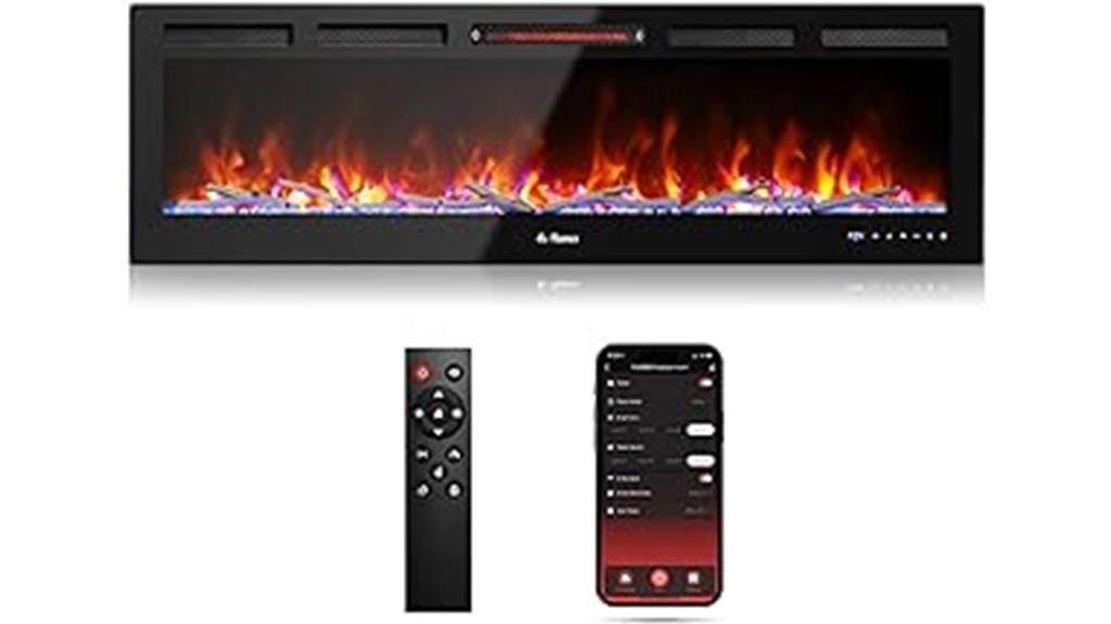 smart wifi infrared fireplace