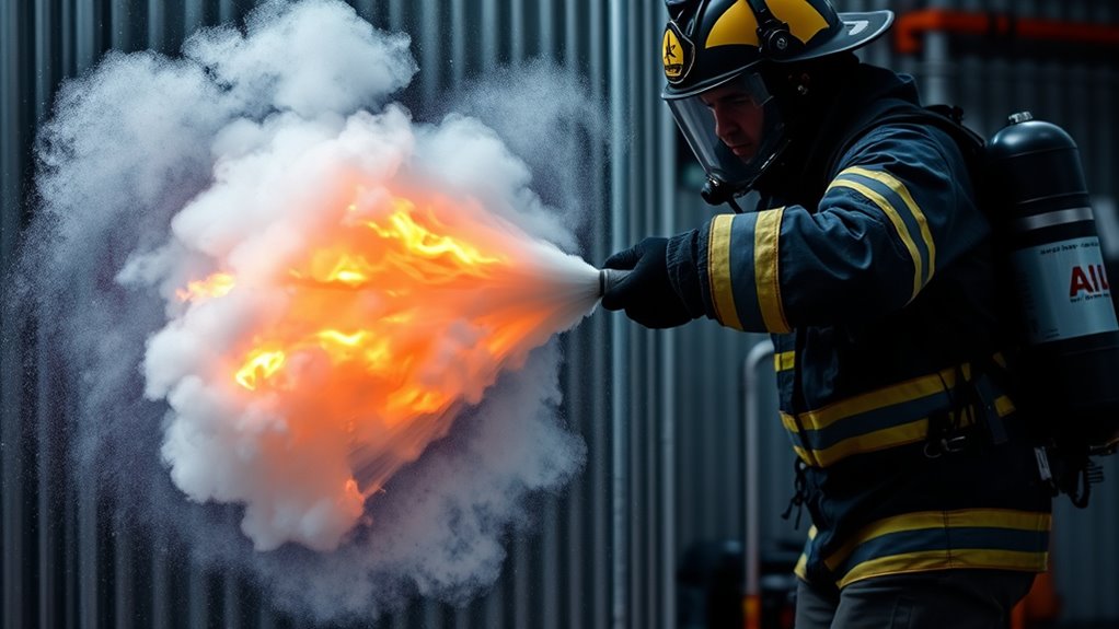 smother flames without heat