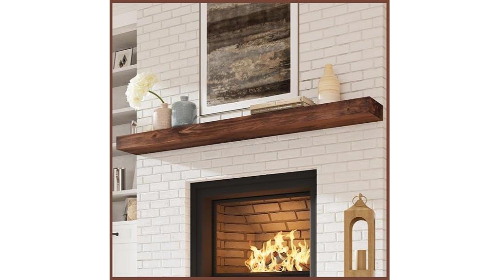 solid wood floating shelf