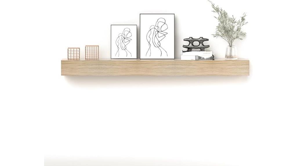 solid wood mantel shelf