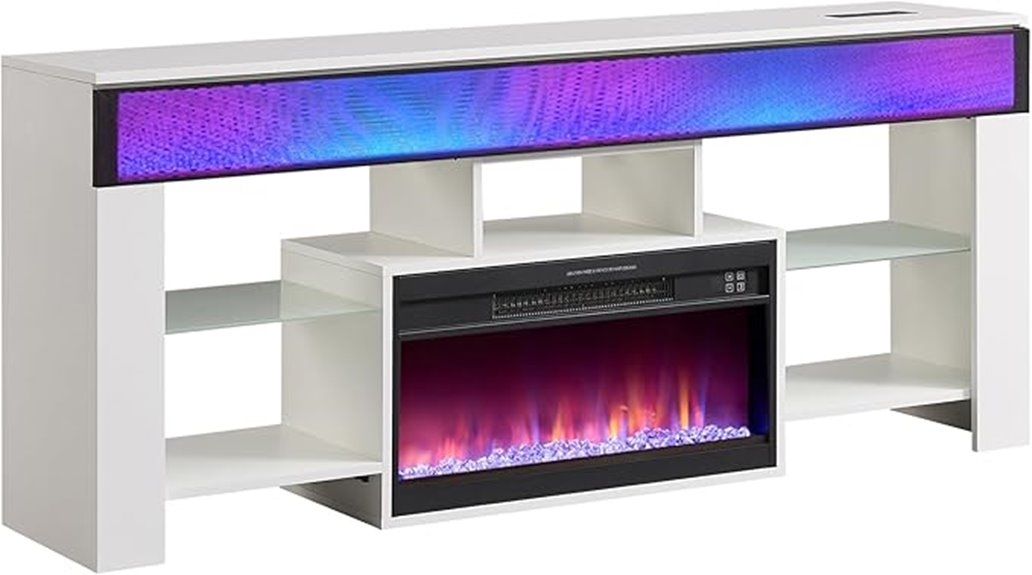 sound bar with fireplace