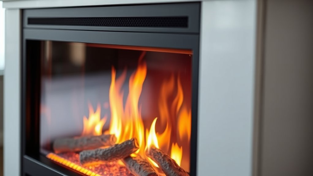 standard electric fireplace features