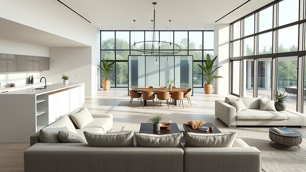 strategic dividers and rugs