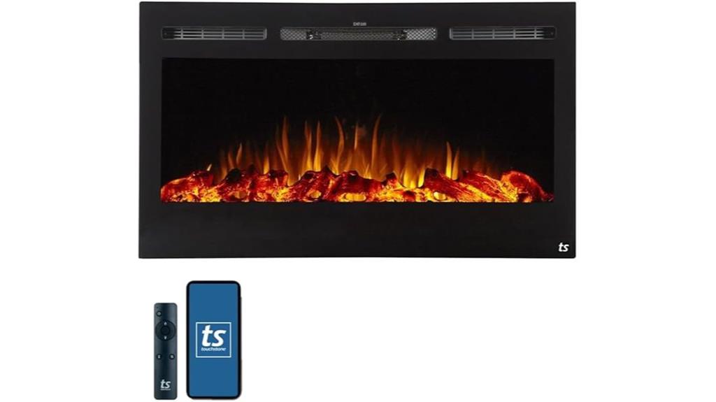 stylish 36 inch electric fireplace
