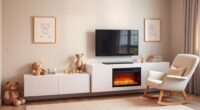 stylish nursery fireplace options
