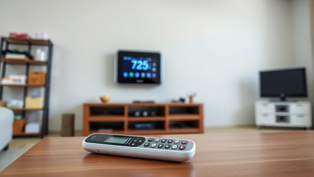 thermostat remote mistake prevention