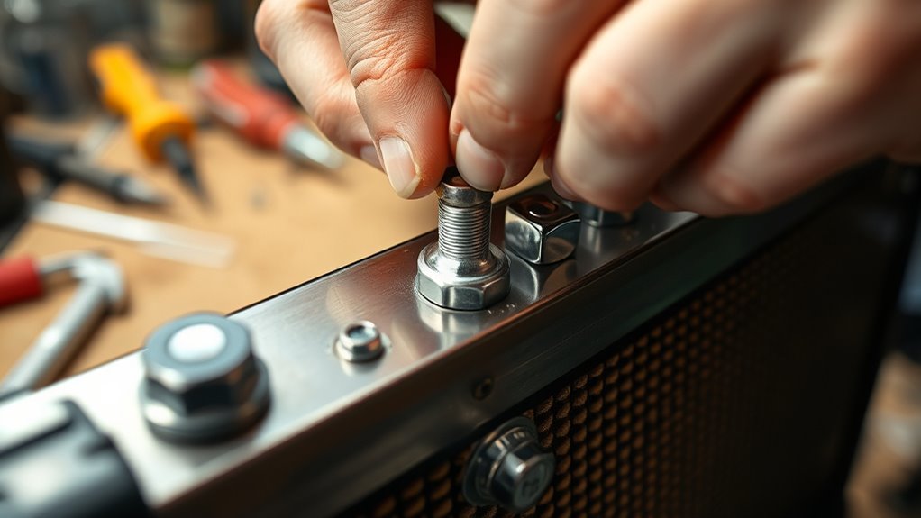 tighten loose components regularly