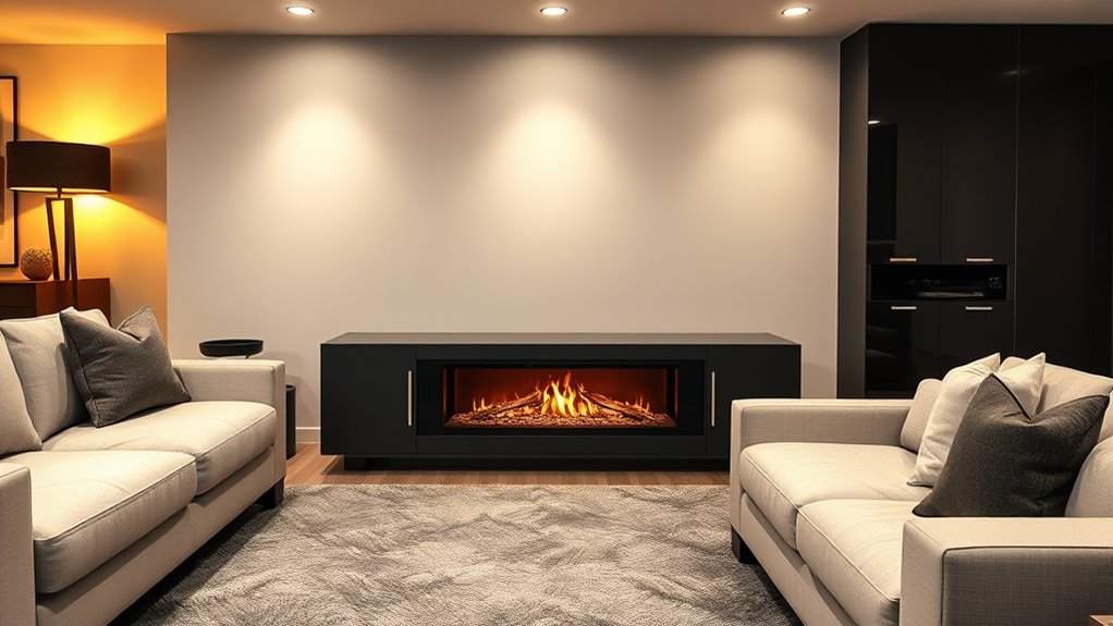 top 12 basement fireplace consoles