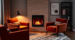 top apartment corner fireplaces