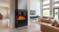 top corner electric fireplaces