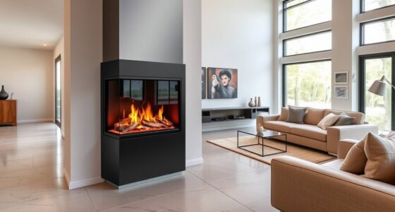 top corner electric fireplaces