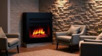 top corner electric fireplaces