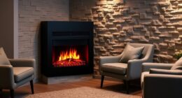 top corner electric fireplaces