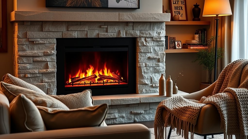 top electric fireplace inserts