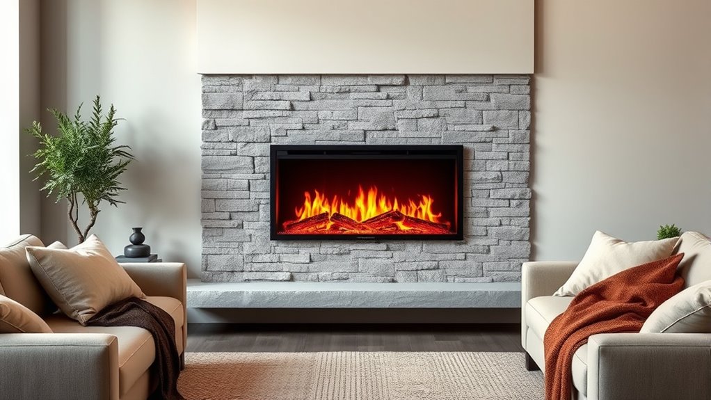 top electric fireplace inserts