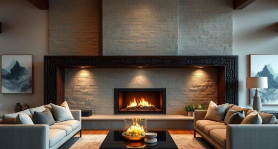top fireplace mantels for open spaces