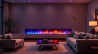 top multicolor electric fireplaces